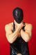 Закрытый кожаный капюшон D&A Deprivation mask Leather