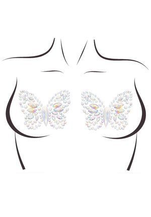 Пестис-метелики з кристалів Leg Avenue Chrysallis nipple sticker, наліпки, світяться у темряві