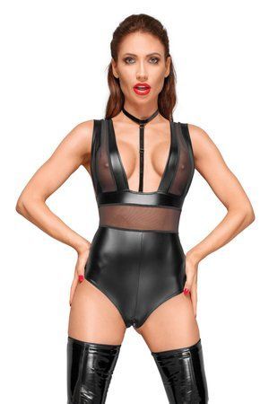 Боди с мокрым эффектом Noir Handmade F183 Powerwetlook body, 3XL
