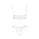 Эротический комплект Obsessive Heavenlly 2-pcs cupless set XL/2XL, открытая грудь, с доступом
