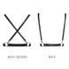Портупея Bijoux Indiscrets MAZE - X Harness Black, экокожа