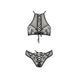 Еротичний комплект Passion AZALIA SET XXL/XXXL, black