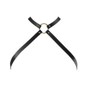 Портупея з екошкіри Bijoux Indiscrets MAZE &mdash; Cross Chest Harness Black
