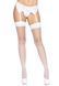 Чулки-сетка для крепления на пояс Leg Avenue Nylon Fishnet Thigh Highs One size, White