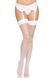 Чулки-сетка для крепления на пояс Leg Avenue Nylon Fishnet Thigh Highs One size, White