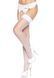 Чулки-сетка для крепления на пояс Leg Avenue Nylon Fishnet Thigh Highs One size, White