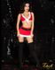 Новорічний еротичний костюм "Сексі Санта" XS/S, спідниця, топ