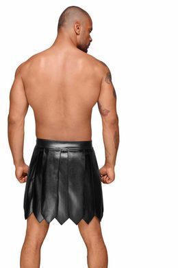 Мужская юбка гладиатора Noir Handmade H053 Eco leather men's gladiator skirt, M, экокожа