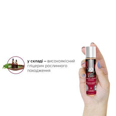 Смазка на водной основе JO H2O &mdash; Cherry Burst (30 мл) без сахара, растительный глицерин