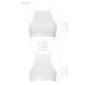 Спортивний топ з прозорою вставкою Passion PS006 TOP, white, Білий