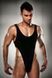 Чоловічий боді з високим вирізом стегна Passion 010 BODY black XXL/XXXL, Чорний, S\M