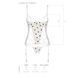 Корсет з підв'язками, стрінги Passion LOVELIA CORSET XXL/XXXL, white