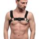 Мужская портупея на грудь Feral Feelings - Bulldog Harness Black, Черный