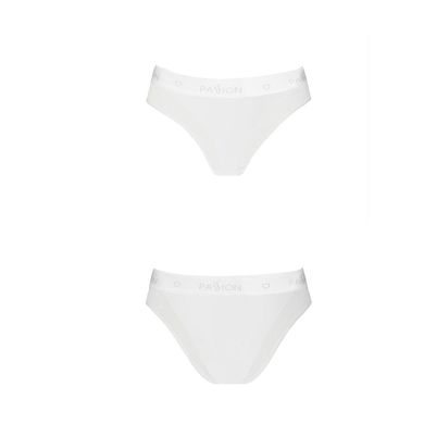 Трусики с прозрачной вставкой Passion PS002 PANTIES, white, Белый, XL