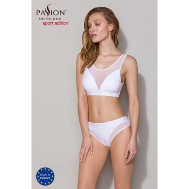 Трусики с прозрачной вставкой Passion PS002 PANTIES, white, Белый, XL