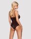 Кружевное боди с доступом Obsessive 818-TED-1 teddy XS/S, черное
