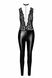 Комбинезон Noir Handmade F298 Libido Deep-V catsuit with collar and pearl chain, 3XL