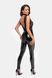 Комбинезон Noir Handmade F298 Libido Deep-V catsuit with collar and pearl chain, 3XL