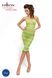 Бодістокінг Passion BS033 green, сукня-сітка на бретелях, прозора