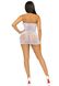 Leg Avenue Rhinestone halter mini dress OS White