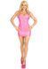Виниловое мини-платье Leg Avenue Pink vinyl mini dress S, розовое
