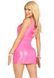 Виниловое мини-платье Leg Avenue Pink vinyl mini dress S, розовое