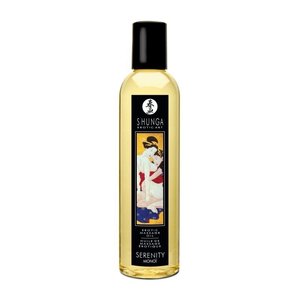Массажное масло Shunga Serenity - Monoi (250 мл) натуральное увлажняющее