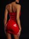 Платье лакированное красное “Соблазнительница Марго”, молния на всю длину сзади, XS/S