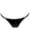 Трусики з мокрим ефектом Noir Handmade P008 Powerwetlook panty with gold clasp, 3XL, на застібках