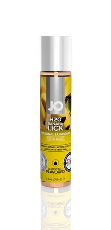 Смазка на водной основе System JO H2O - Banana Lick (30 мл) без сахара, растительный глицерин