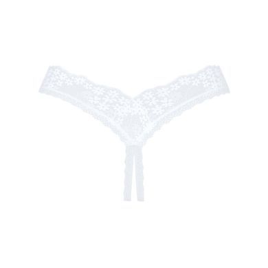 Мереживні танга Obsessive Heavenlly crotchless thong XL/2XL, з доступом