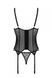 Корсет Passion MARINA CORSET, XXL/XXXL, black, з відкритими чашками