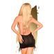 Мини-платье с открытой спиной и стрингами Penthouse - Earth-Shaker Black S/M