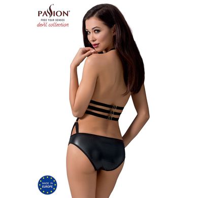 Боди монокини под латекс Passion Exclusive LAMIS BODY black, Черный, XXL/XXXL