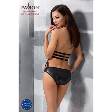 Боди монокини под латекс Passion Exclusive LAMIS BODY black, Черный, XXL/XXXL