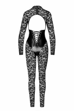 Комбінезон Noir Handmade F299 Enigma lace catsuit with underbust bodice, 3XL