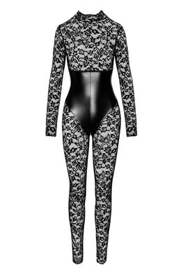 Комбінезон Noir Handmade F299 Enigma lace catsuit with underbust bodice, 3XL