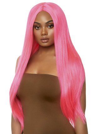 Перука Leg Avenue 33&Prime; Long straight center part wig neon pink