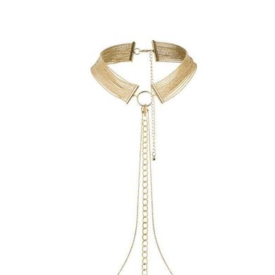 Цепочка ошейник Bijoux Indiscrets MAGNIFIQUE Collar - Gold, украшение для тела