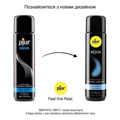 Лубрикант на водной основе pjur Aqua 100 мл, эффект бархатистой кожи без прилипания