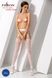 Эротические колготки-бодистокинг Passion S002 white, имитация кружевных чулок и пояса, Универсальный
