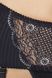 (SALE) Комплект белья EDITH SET black - Passion Exclusive: открытый лиф, широкий пояс, стринги, Черный, L\XL