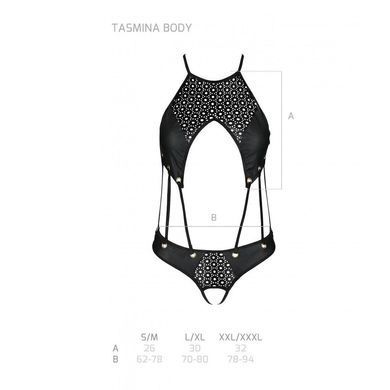 Розпродаж!!! Боді з екошкіри з ремінцями та перфорацією Tamaris Body black L/XL &mdash; Passion, Чорний