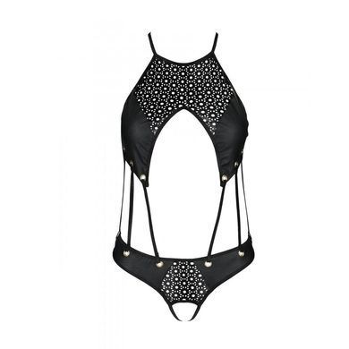 Розпродаж!!! Боді з екошкіри з ремінцями та перфорацією Tamaris Body black L/XL &mdash; Passion, Чорний