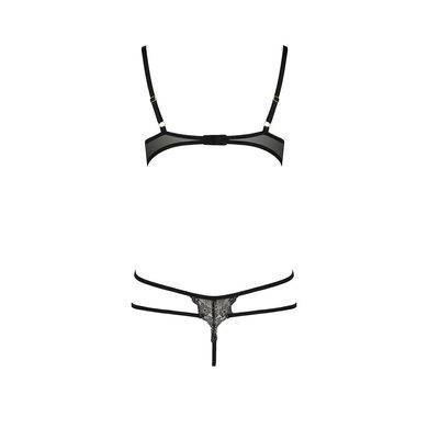 Боді монокіні з відкритими грудями Passion Exclusive VALERY BODY L/XL, black, Чорний, XXL/XXXL
