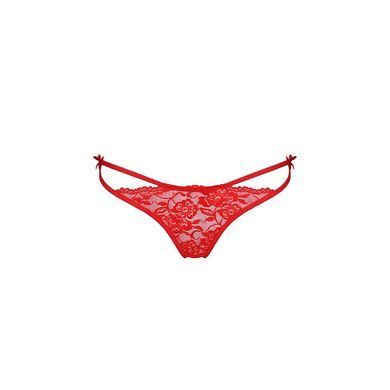 Трусики с завязочками по бокам Passion Exclusive WARDA THONG XXL/XXXL, red