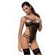 Боді монокіні з відкритими грудями Passion Exclusive VALERY BODY L/XL, black, Чорний, XXL/XXXL