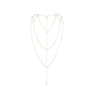 Ланцюжок для спини Bijoux Indiscrets Magnifique Back and Cleavage Chain - Gold, прикраса для тіла