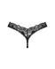 Кружевные стринги Obsessive Donna Dream thong XL/2XL Black, низкая посадка
