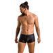 Чоловічі шкіряні боксери з клапаном Passion 050 SHORT PATRICK S/M Black